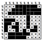 Single Clue Cross-a-Pix(C)